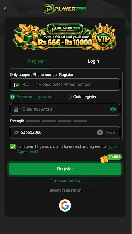 Player786 Game